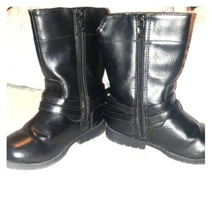 Little girls size 8 leather boots